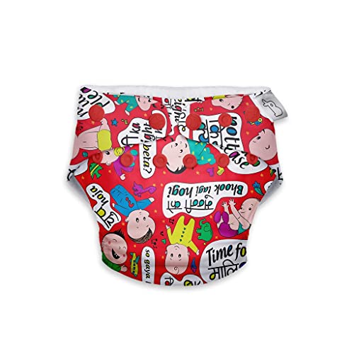Image of SuperBottoms Swimming Diapers for Babies & Toddlers - Reusable & Adjustable Swim Diapers - Washable Cloth Diapers - Skin Friendly Fabric - Easy to Clean - Fits 3M - 3Y