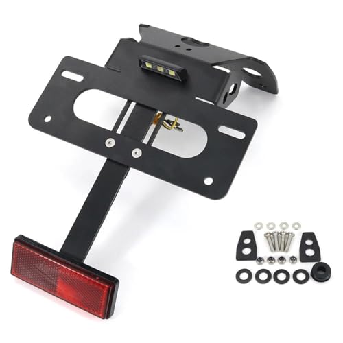 GVGFKPKZAY Für Suzuki GSR750 2011–2021 Und GSX-S750 2015–2016 Kennzeichenhalter Für Heckfender-Entferner Motorrad kennzeichenhalterung(with Reflector)