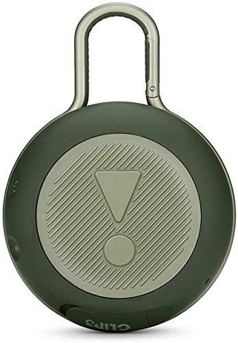 Image of JBL Clip 3, Wireless Portable Bluetooth Speaker with Mic, JBL Signature Sound, Integrated Carabiner, Vibrant Color Options with IPX7 Waterproof & AUX (Green)