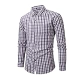 Formelles Hemd Herren Klassisch Elastizität Business Arbeit Shirts Regular...