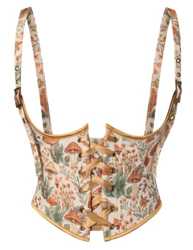 Image of Scarlet Darkness Corset Belt for Women Floral Renaissance Underbust Corset