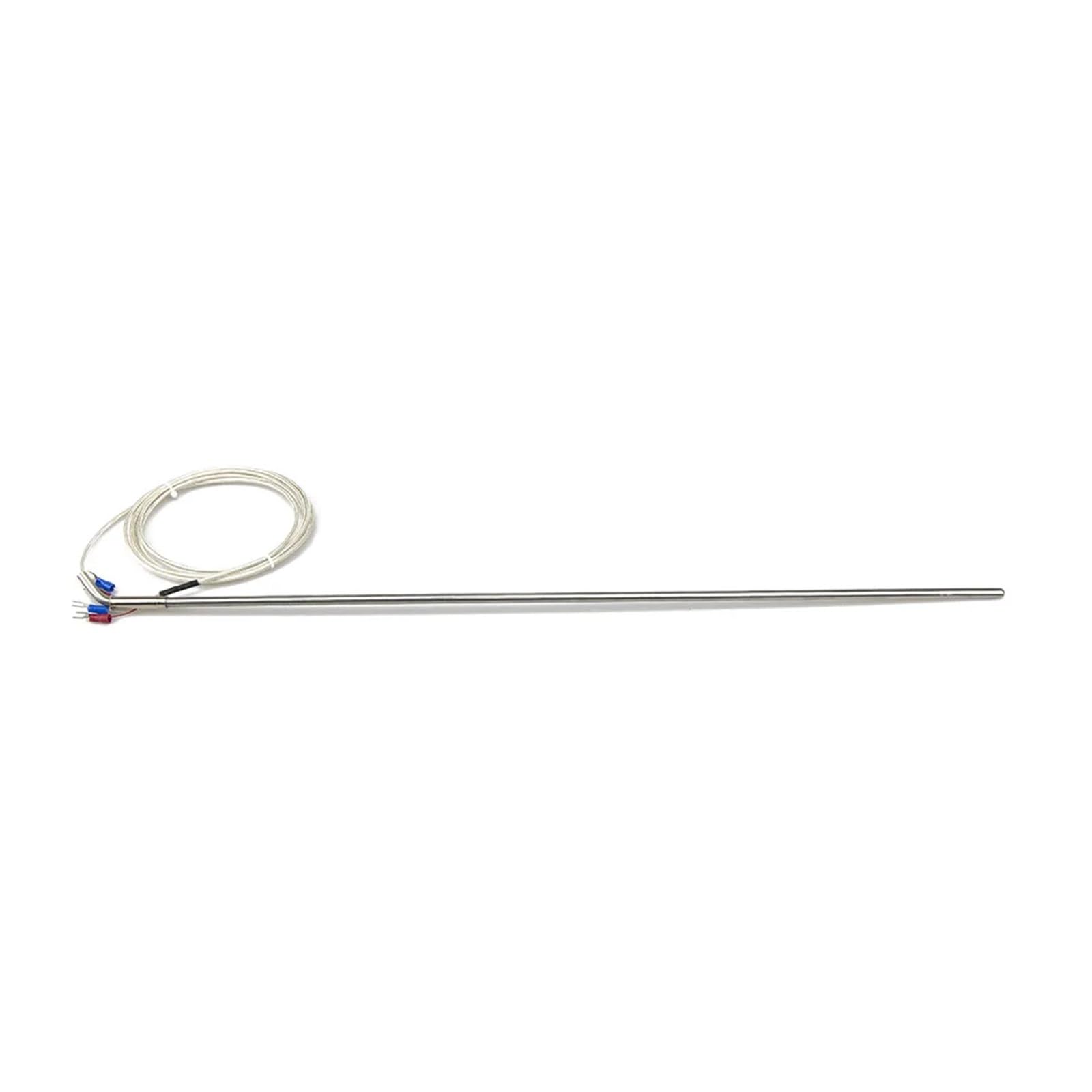 PT100 Typ 4 Drähte 2 m Kabel 500 mm 316L Edelstahl flexible Sonde ummantelter RTD-Temperatursensor(A 6mm diameter)