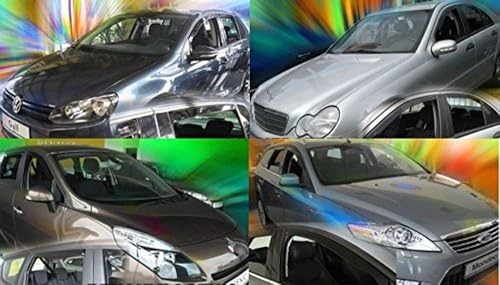 Heko Towequipe HEKO-31252 Windabweiser für Volvo C30 ab 2007 3-Türer Schrägheck, 2-teilig, Transparenter