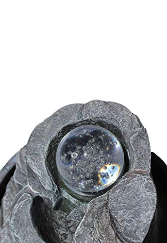 Fonte De Água Com Luz De Led Rochas 4 Leds Bivolt