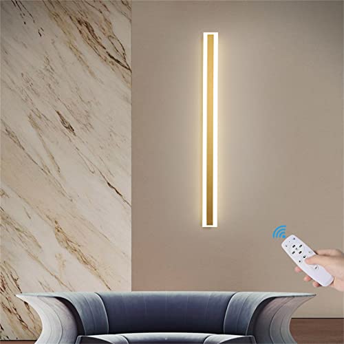 Luz ajustable moderna 2700K-6500K en apliques de pared largo de salón 6