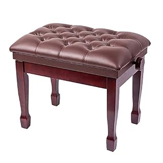 TEmkin Tabouret de Piano réglable en Hauteur, Banc de Piano de Luxe avec Coussin épais rembourré en Cuir pour Usage Domestique et Professionnel - Les Beatles, Paul McCartney, John Lennon, RIngo Starr, George Harrison