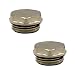 Produktbild VARIOSAN Blindstopfen für Heizkörper und Verteiler 14245, 2 Stück, 1/2", selbstdichtend, Messing, vernickelt