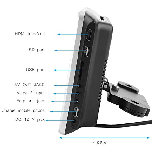 Leitor de DVD para carro com encosto de cabeça, função HDMI Leitor de DVD para carro 10.1 em 16: 9 T
