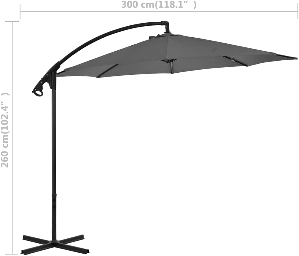 vidaXL Cantilever Garden Parasol