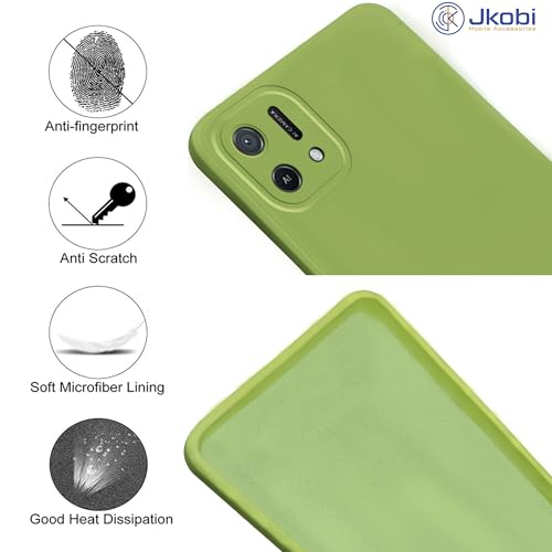 Image of Jkobi Back Cover Case for Oppo A16K | A16e (Matte Finish Silicone with Inside Fiber Cloth |Light Green)