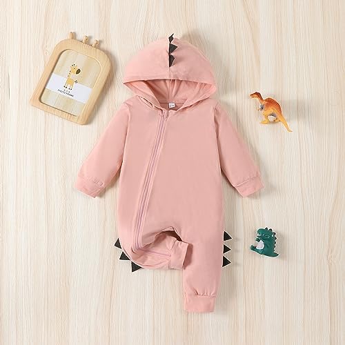 Infant Newborn Baby Boys Girls Dinosaur Outfits Halloween Long Sleeve Hoodie Romper Jumpsuit Clothes2