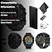 Garmin Fenix 8 51MM AMOLED Sapphire Premium Multisport GPS Smartwatch Carbon Gray DLC Titanium with Gray Silicone Band, Built-in LED Flashlight, Health & Fitness Smart Watch Bundle for Men & Women