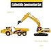 Top Race Construction Toys Set - Metal Excavator Toy, Dump Truck for Kids - Realistic Toy Trucks with Moving Parts for Indoor, Outdoor Play - Durable Construction Vehicles for Boys and Girls