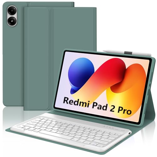 Teclado para Redmi Pad 2 Pro 12.1" 2025 Funda de Protección Integral con Teclado Español Ñ