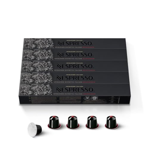 The 10 Best Nespresso Capsules 7 Nespresso Capsules Original Line, Ristretto Decaffeinato, Dark Roast Coffee, 50 Count Coffee Pods,