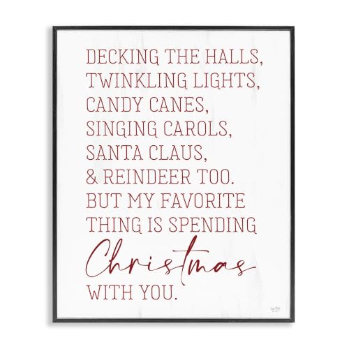 'Loving Christmas Typography Quote Romantic'| Framed Giclee Art