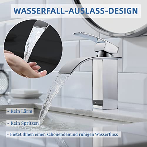 CECIPA-Grifo-de-Lavabo-Grifo-de-una-Manija-Grifo-de-Lavabo-en-Cascada-con-Lavabo-de-Agua-Fria-y-Caliente-Corto CECIPA-Grifo-de-Lavabo-Grifo-de-una-Manija-Grifo-de-Lavabo-en-Cascada-con-Lavabo-de-Agua-Fria-y-Caliente-Corto