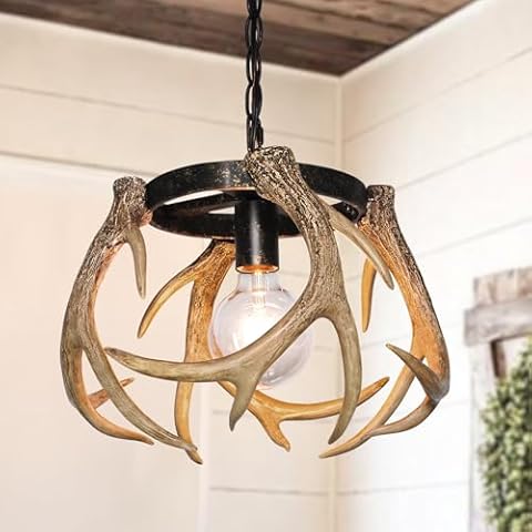 Debemenes Rustic Antler Chandelier Cover