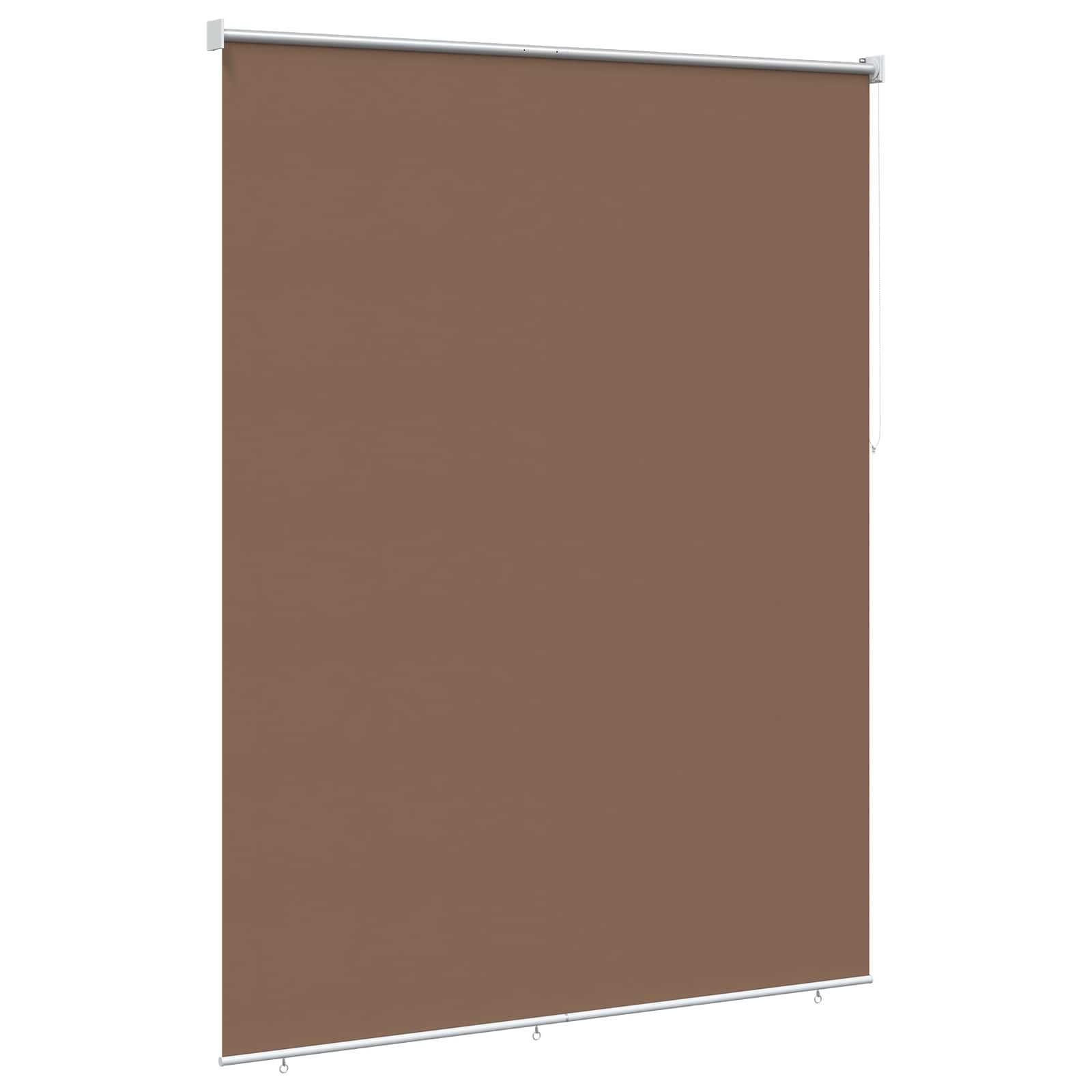 Tenda a Rullo da Sole in Poliestere Tortora 205x140 cm | Ideale per soggiorno e veranda, questa tenda filtra la luce solare offrendo privacy e un controllo termico ottimale.