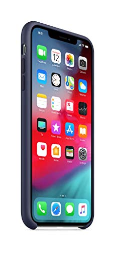 Image of Apple Silicone Case (for iPhone Xs Max) - Midnight Blue
