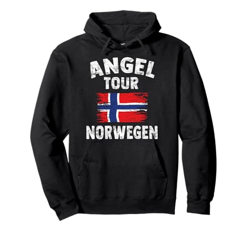 NORWEGEN Angel Tour - Geschenk für Angler Pullover Hoodie
