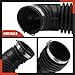 A-Premium Engine Air Intake Hose Tube W/Clamps [fits DOHC, 6Cyl 2.7L] Compatible with BMW [E30] 325e 1984-1987, 325e 1984-1987, 325es 1986-1987 & [E28] 528e 1982-1987, Replace# 13711285479