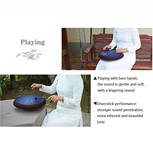 HEcSHENG 15 Notes Tambour De Langue en Acier 14 Pouces Tambour Harmonique Handpan Tambour De Réservoir Harmonique… - Les Beatles, Paul McCartney, John Lennon, RIngo Starr, George Harrison HEcSHENG 15 Notes Tambour De Langue en Acier 14 Pouces Tambour Harmonique Handpan Tambour De Réservoir Harmonique… – Image 4