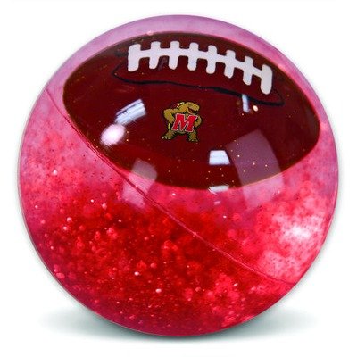 NCAA Maryland Super Ball, 3-Inch, Clear