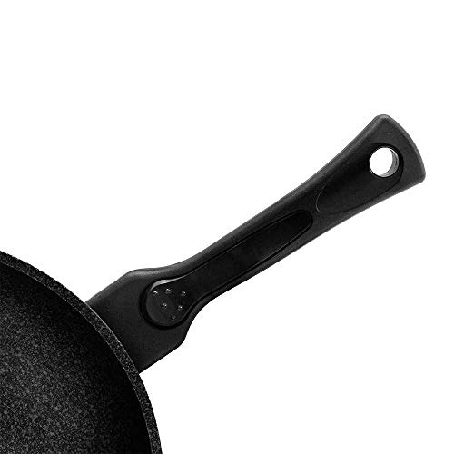 Wok antiadherente mármol 11'' para cocina miniatura 5