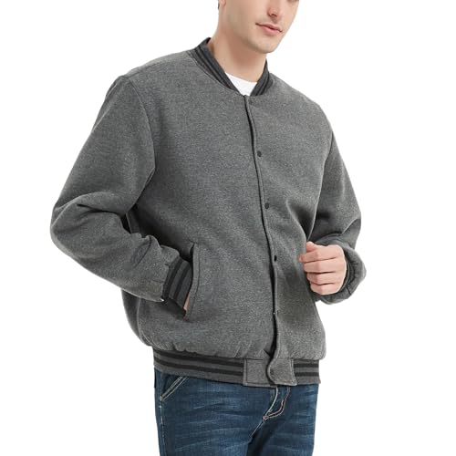 Mywu Reversible Men Bomber Jacket Slim Fit Mens Varsity Jacket Lightweight Casual Windbreaker Jackets2