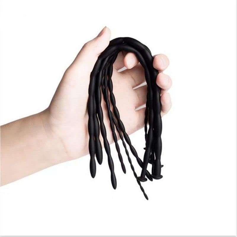 Miniatura 3 de Juego de 8 piezas de dilatador de pene masculino de silicona para vara uretral, obstrucción uretral, expansión de polla, enchufe de estimulación,