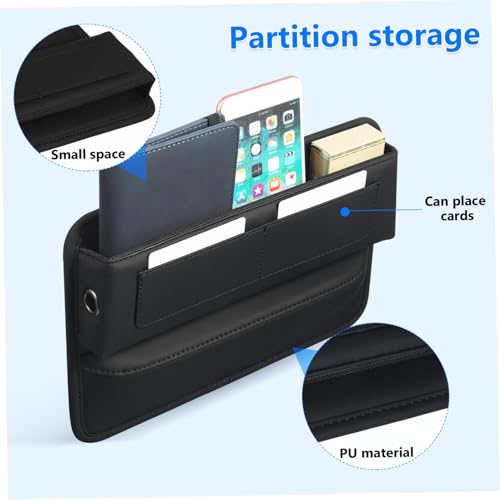 Boîte de rangement siège auto compacte contre la perte de téléphone et clés - 3