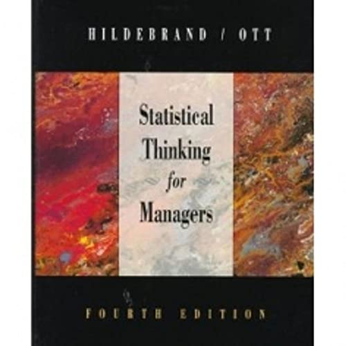 Statistical Thinking for Managers