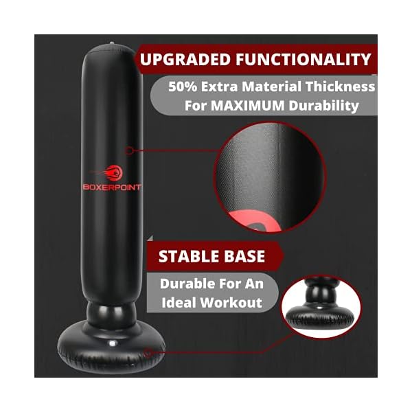 Inflatable-Punching-Bag-for-Kids-63-High-Boxing-Blow-Up-Training-Bag-with-Stand-Strong-Kid-Bop-Bag-for-Kickboxing-Practice-Bounce-Back-Freestanding-Punch-Bag-Gift-Set Boxerpoint Inflatable Punching Bag for Kids 3-8 Years Old, 63-inch Freestanding- Girl, Boy Birthday Gifts, Kid Standing Bag for Training Karate, Taekwondo, MMA, Martial Arts- Kicking Bag Toy Ages: 3-8