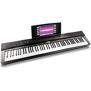 MAX KB6 Clavier électronique pour musicien confirmé avec casque audio et stand, Piano numérique 88 touches, Touches semi… - Les Beatles, Paul McCartney, John Lennon, RIngo Starr, George Harrison MAX KB6 Clavier électronique pour musicien confirmé avec casque audio et stand, Piano numérique 88 touches, Touches semi… – Image 2