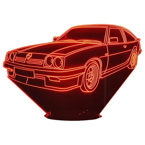 Lampe 3D Opel Manta B veilleuse LED 7 couleurs ambiance voiture