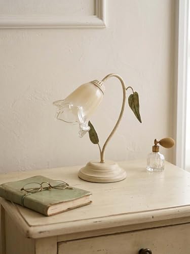 Generico Lumetto classico in ferro battuto 1 luce Mirandola panna per salotto, soggiorno, camera da letto,