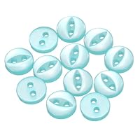 QUARKZMAN 12 Knöpfe 20mm - Harz Buttons Mit 2 Löchern Zum Annähen