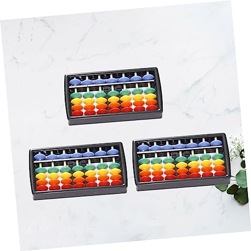 FAVOMOTO 3 Peças Brinquedos Portáteis Ábaco Para Crianças Ábaco Aritmética Ábaco Fácil De Usar Ábaco