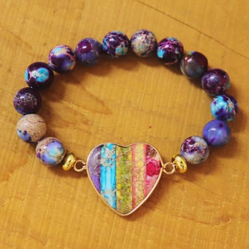 Image of YGLINE Tree of Life Yoga Healing Stone Bracelets,Multilayer Lotus Chakra Stone Reiki Bracelet Sets,Anxiety Crystal Natural Stone,for Women Stress Relief