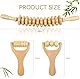 3 Stück Faszienstab Holz, Faszienrolle, Massageroller für Rücken, Cellulite & Mehr, Muskelentspannung, Körperformung, Lindert Müdigkeit