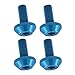 kowaku 4X Bike Water Bottle Cage Bolt, M5x12mm, Mountain Kettle Rack Screw, Bike Accessories Bike Screw, Kettle Holder Screw, Blue