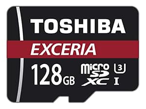 Toshiba EXCERIA M302-EA Micro SDXC 128GB UHS-I Klasse 10 Speicherkarte (bis zu 90MB/s lesen)