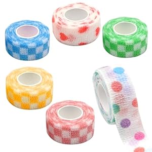 6 Rolls Pet Vet Wrap Self-Adhesive Bandage | Flexible, Waterproof, Breathable | No Clips Needed | Ideal for Pet First Aid, Wound Protection, Joint Support | Perfect for Dogs, Cats, Horses