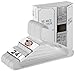 USA Made - 24 White Standard Plastic Hangers, Notched, Set of 24 Durable and Slim, Notched, Made in The USA (White, 24 Pack)