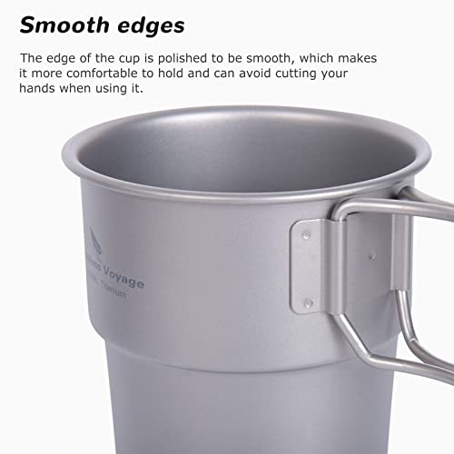Tasse à café en titane 250 ml Boundless Voyage Ti3050D pour camping - 5