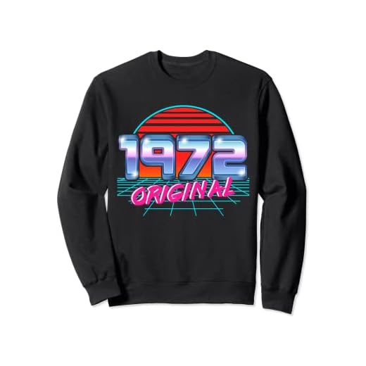 Original 1972 Retro 51 Cumpleaños Vaporwave Style 51 años Sudadera