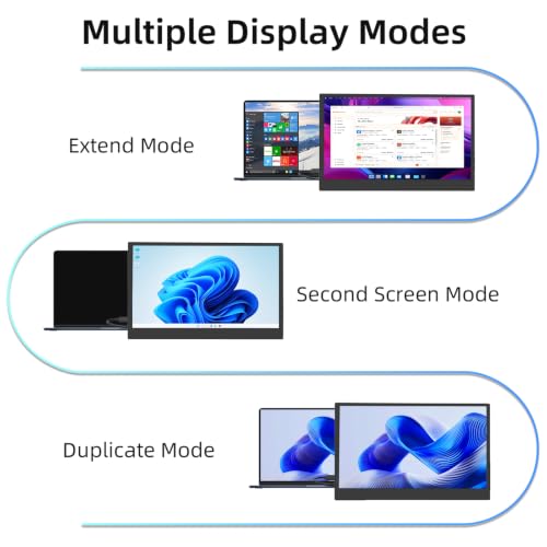 Image of 14 inch Portable Monitor, Monitor,Portable Monitor for Computer,IPS Gaming Monitor w /Premium Smart Cover & Screen Protector, Speakers, for Laptop PC MAC Phone PS4 Xbox Switch (14 inch)