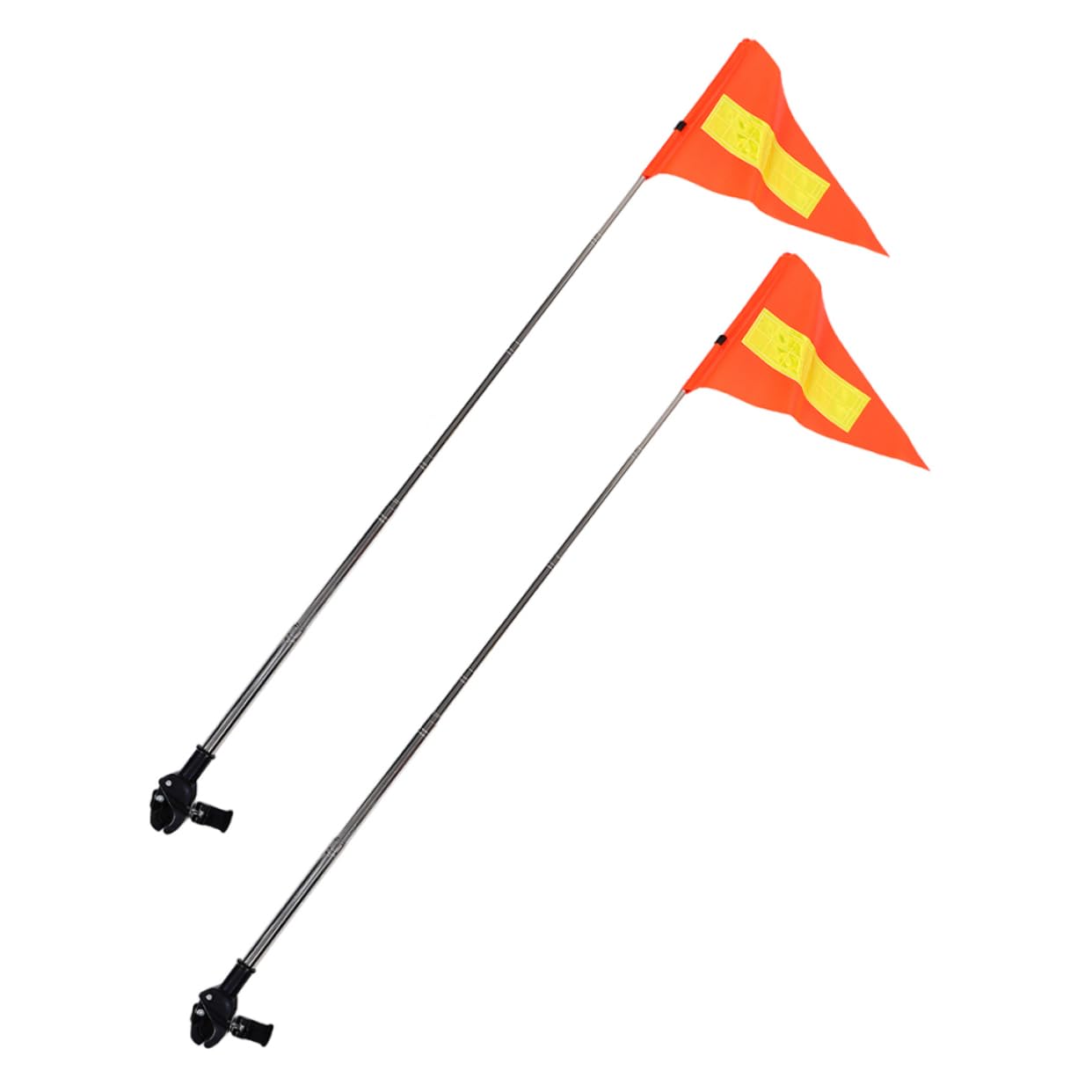 BESPORTBLE 2piezas Banderas para Carrito De Golf Bandera De Seguridad Reflectante Telescópica para Sillas De Ruedas Alta Visibilidad para Carrito De Golf Banderín De Seguridad con Ajustable