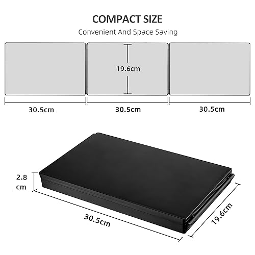 Vanexiss 3 Way Mirror,360 Mirror Self Cut Hair,Adjustable & Foldable Portable Trifold Mirrors with Height Retractable Hook,for DIY Haircut,hair Coloring,Hair Braiding,Shaving,Makeup - Image 5